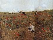 Mary Cassatt People Picking up the flower at the field oil painting on canvas